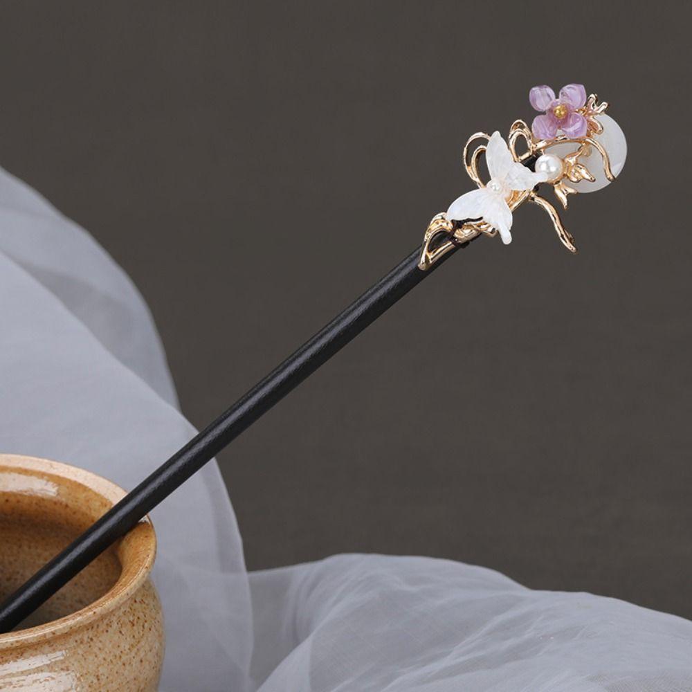 Tool Ancient Headwear Hanfu Hair Sticks Ancient Style Hairpin Chinese Style Headwear Wooden Hairpin