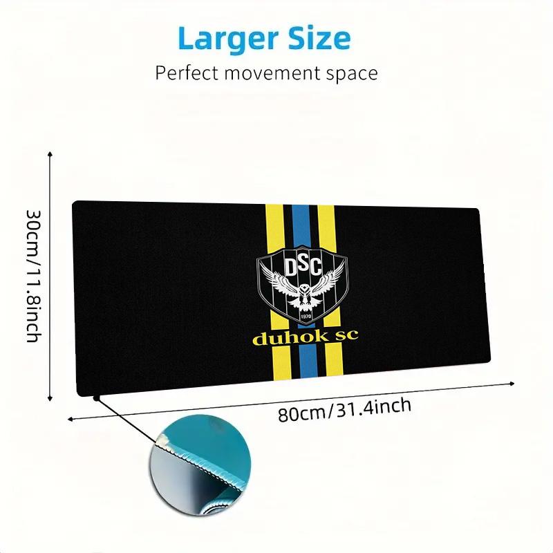 DUHOK SC Logo Color Mouse Pad Large Gaming Table Cushion Non-slip Laptop Tablet Big Mousepad XXL Mat Mini PC Playmat With Lock edge