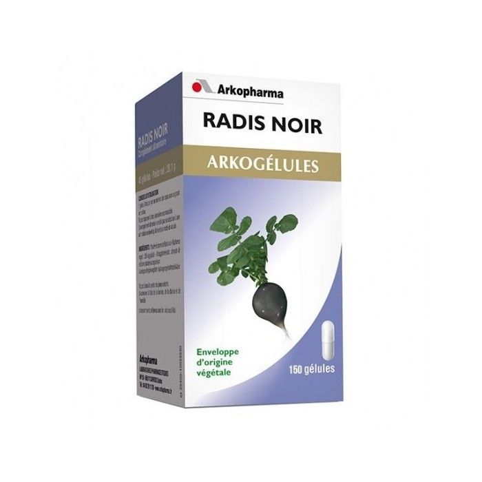 Arkopharma Arkogélules Radis Noir 150 Gélules