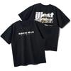 2026 Black Rear Print Color Racing Car Sketch Graphic Tshirt Grunge Cotton Short Sleeve Unisex Casual Daily Tee