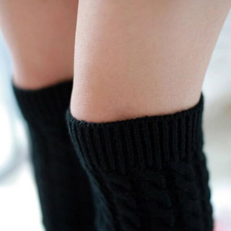 Женские вязаные носки, чулки выше колена, гетры, длинные сапоги