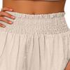 Женские шорты с высокой талией, многослойные оборки, широкие повседневные юбки, шорты, однотонные
