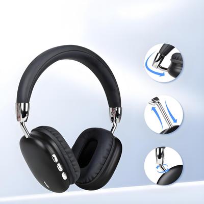 Беспроводная связь Bluetooth Bluetooth совместима со многими закрытыми черными наушниками с утечкой звука, накладными наушниками, наушниками, накладными наушниками, моделями,