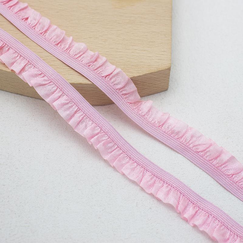 Bluebird 15Mm Unilateral Fungus Lace Webbing Wrinkled Elastic Belt Ruffle Edge Elastic Band Baby Clothes Pet Clothes