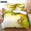 Комплект постельного белья с синими бабочками King Size 220x240 Двуспальная кровать Односпальная 3D Queen Комплекты постельного белья Розовый Полный Twin Одеяло Льняная Наволочка