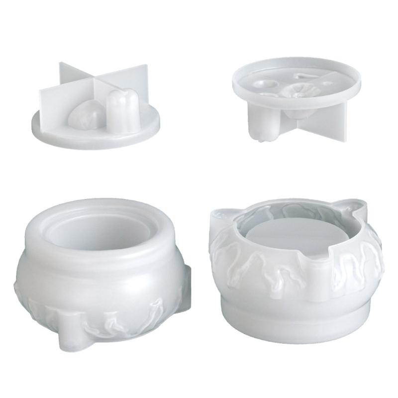 Силиконовые формы в виде черепа Инструмент для Хэллоуина Контейнер для хранения конфет Формы с гладкими поверхностями Силиконовая текстура