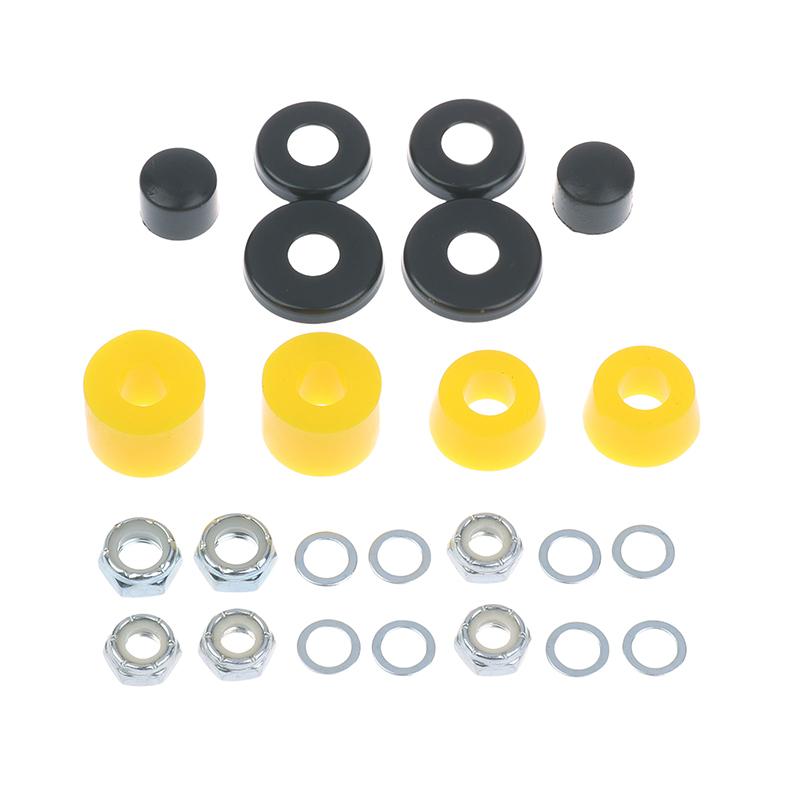 1 комплект втулок и прокладок для скейтборда, полиуретановые амортизаторы для лонгборда, комплект для переборки подвески для скейтборда с двойным изгибом