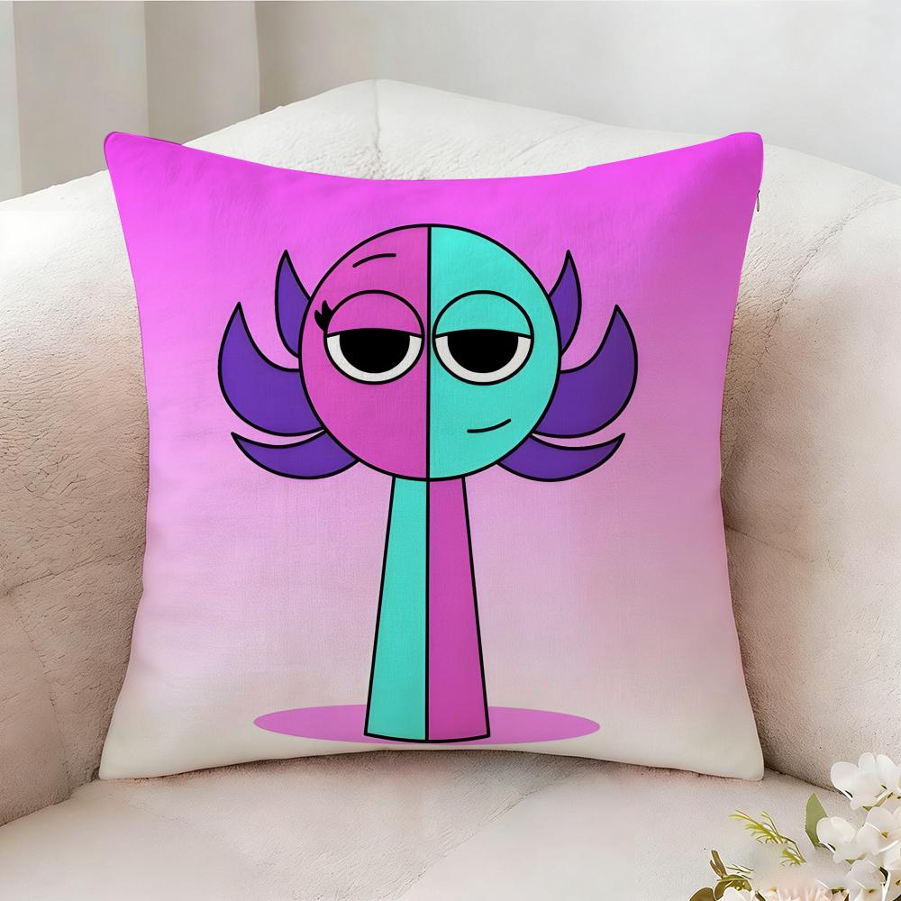 Ssprunki Beat Game Pillow Case Pillowcase Doublesided Printed Sofa Cushion Bedroom Headboard Pillow