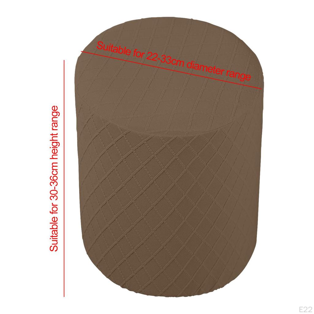 Круглые эластичные чехлы для пуфиков. Подставка для ног. Чехлы для диванов. Чехлы на табуреты для ног. Белые.