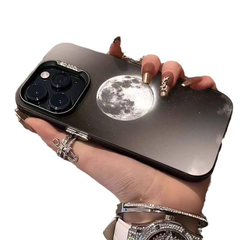 Чехол для телефона 'Лунная сцена' для iPhone 12-17 и 15 Pro/14/13