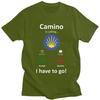 Custom Trendy Buen Camino De Santiago T Shirt Men Short Sleeves 100 Cotton Tshirt Tees Streetwear Tshirts