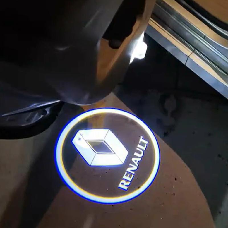 Hub Caps 2PCS LED Renault Welcome Light Projector OEM Fit for Clio Koleos Megane Laguna Latitude Talisman VEL SATIS Renault doo