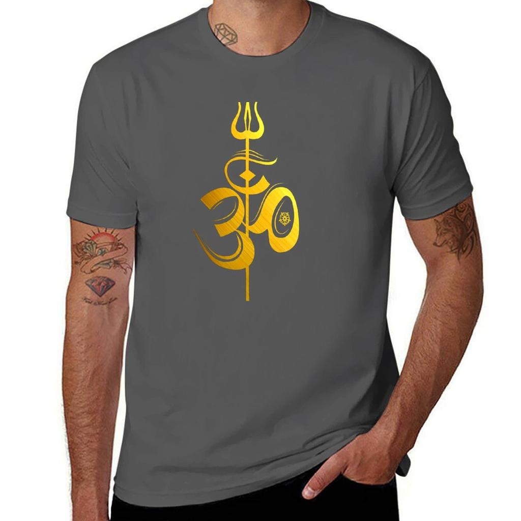 Om Lord Shiva Divine Spear Trident Trishul T Shirt Tshirt Sweat Boys Whites Animal Prinfor Boys Unisexs Cotton T Shirts