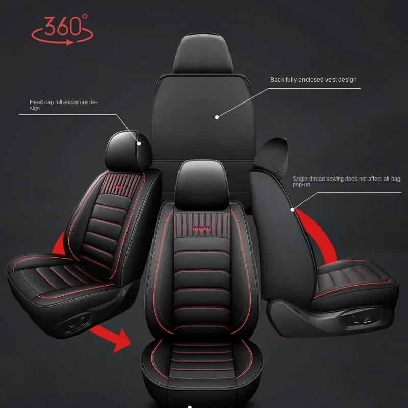 Универсальный чехол для сиденья автомобиля из искусственной кожи для Geely Geometry C Suzuki Grand Vitara Haval Jolyon, автомобильные аксессуары, детали интерьера