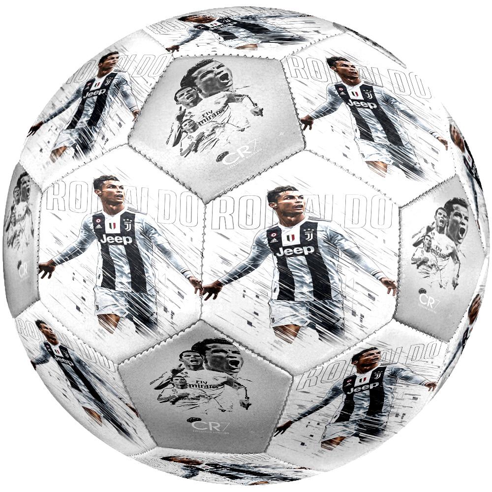 Ronaldo's Number Seven Size 5 Soccer Ball Machine Sewn Indoor/Outdoor Universal Football Perfect Commemorative Gift for Soccer Lovers