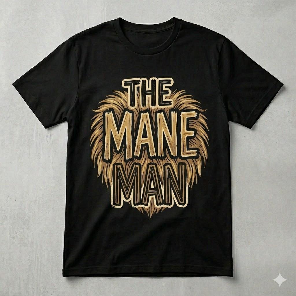 Футболка "Папа-Лев" (The Mane Man Lion Dad Shirt) Подарок на День отца для папы