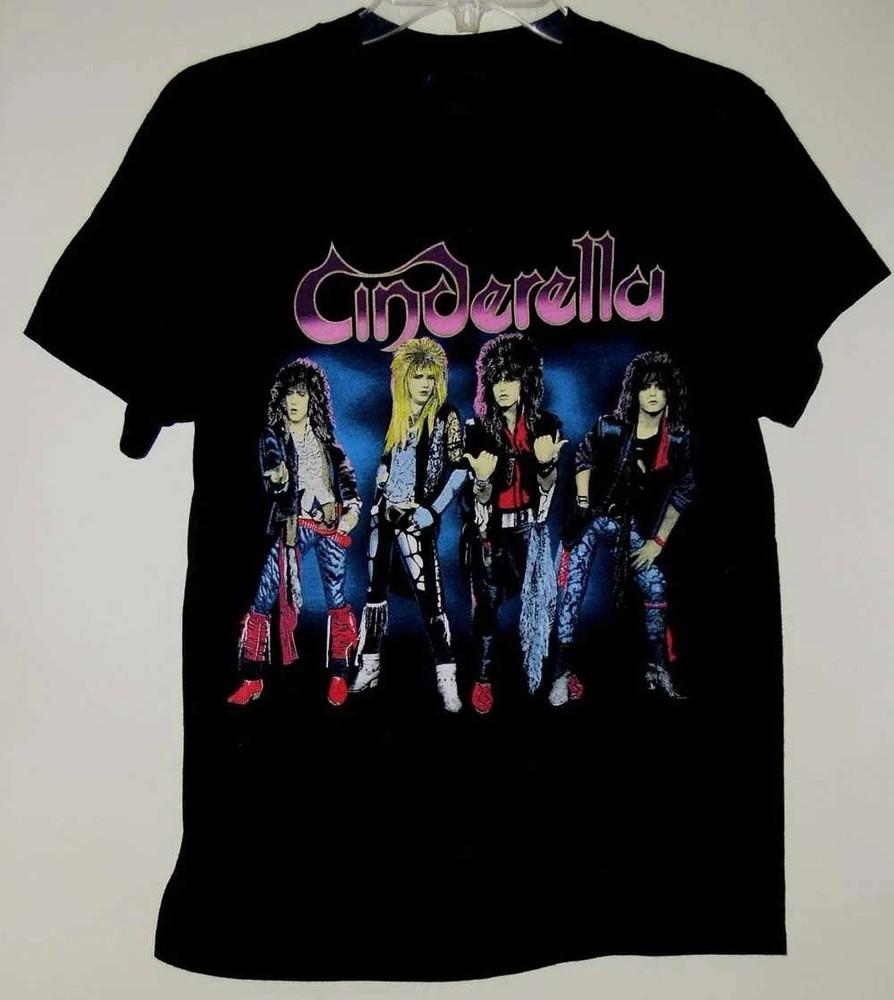 Новая Популярная Футболка Cinderella Band Черная Хлопковая Унисекс Все Размеры