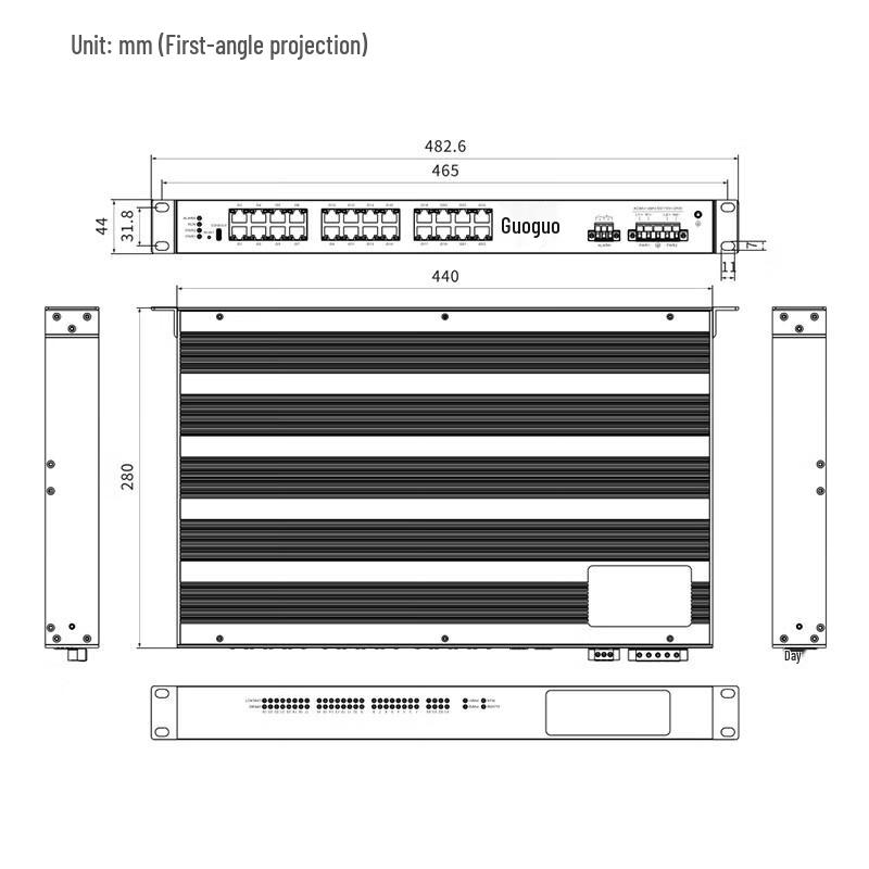 Maiwei 28-Port 10-Gigabit Layer 3 Managed Rackmount Switch