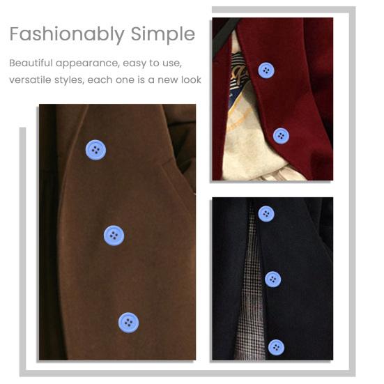 110Pcs Resin Cat Eye Buttons 9mm-30mm Four-Eye Buttons Sewing Accessories DIY