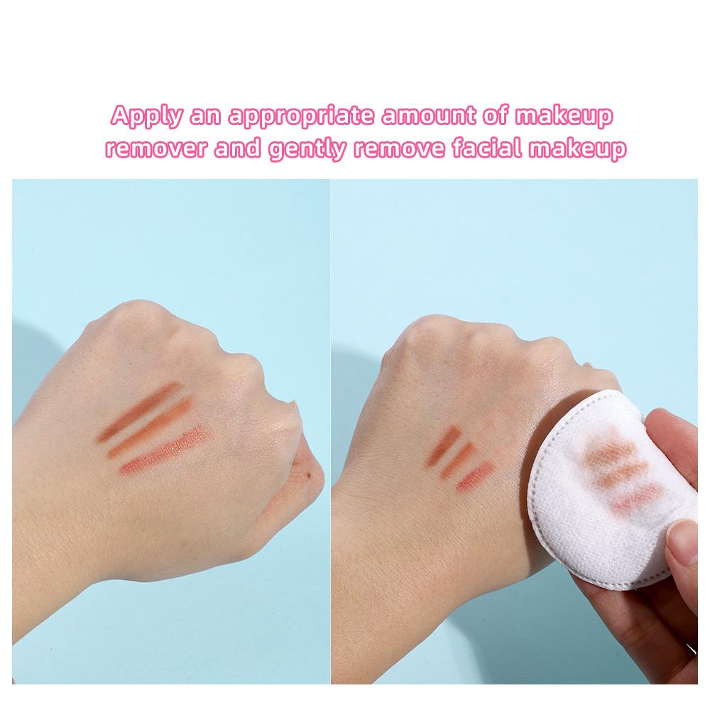 100 шт. мягких и дышащих круглых дисков для снятия макияжа, двухсторонние текстурированные ватные диски, используются для ежедневного очищения лица