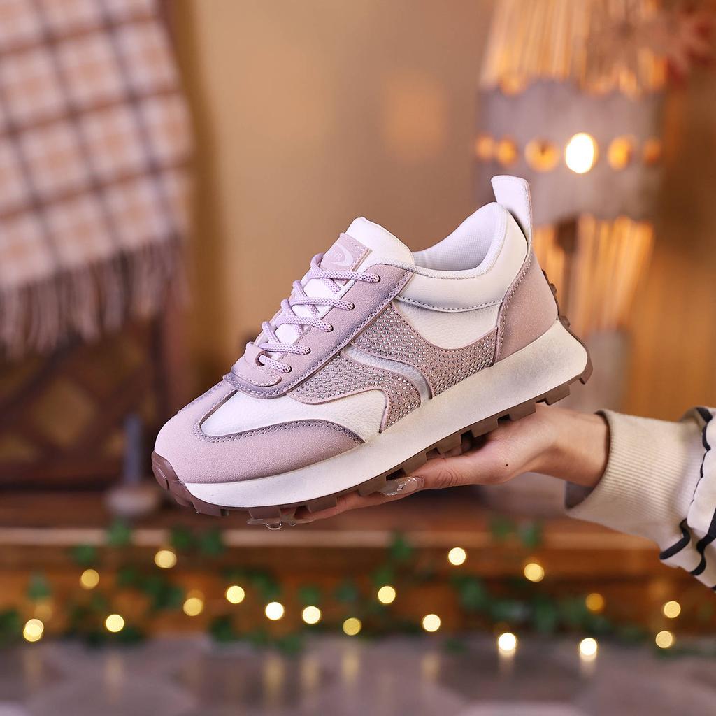 Сетчатые низкие туфли для папы женские весенние новые дышащие студенческие спортивные увеличивающие рост досуг