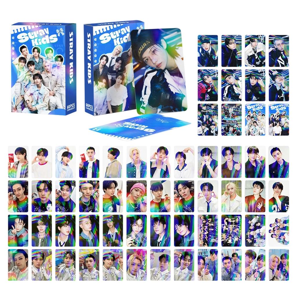 60 Лазерных карточек, Новая поддержка фанатов, Маленькая карточка, Флэш-карточка с защитой от царапин, Двусторонняя LOMO-карточка