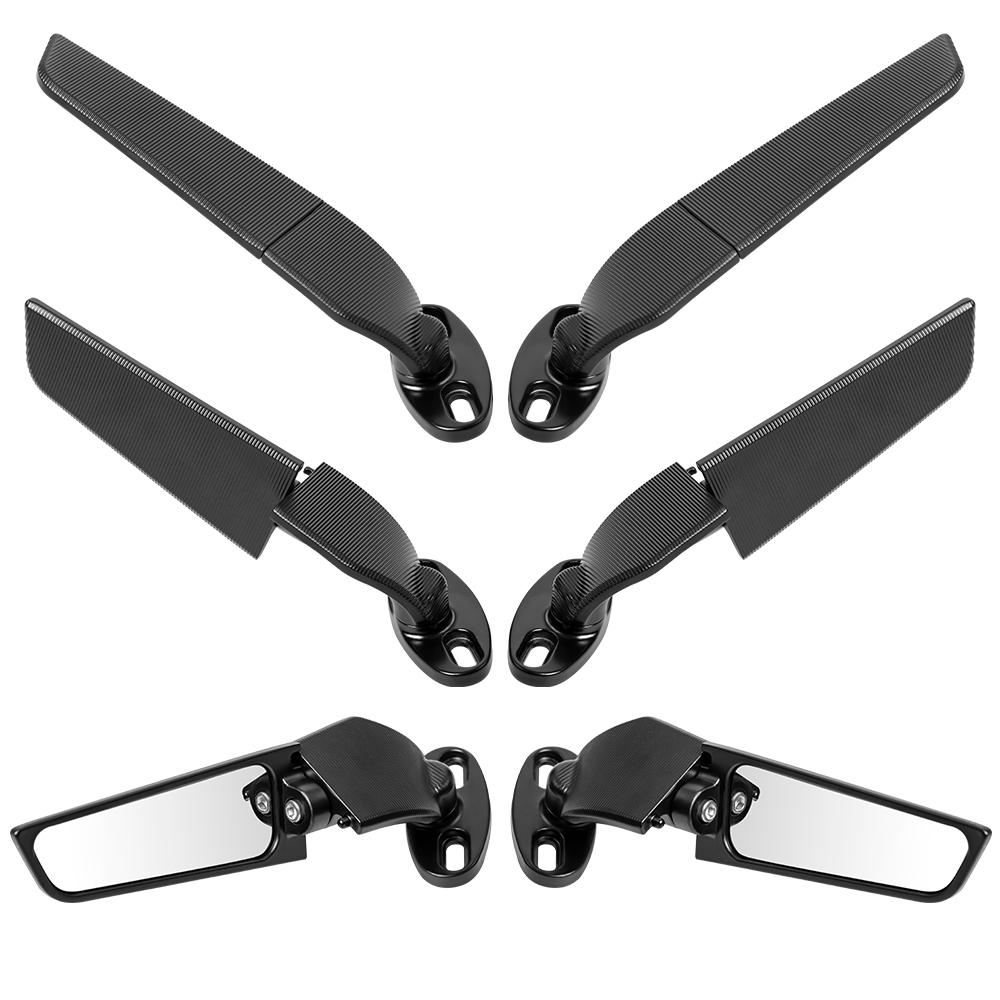For Aprilia RSV1000 GPR250R APR250 RS125 RS250 RSV4 Factory Motorcycle Mirror Modified Wind Wing Rotating Rearview Mirror Moto