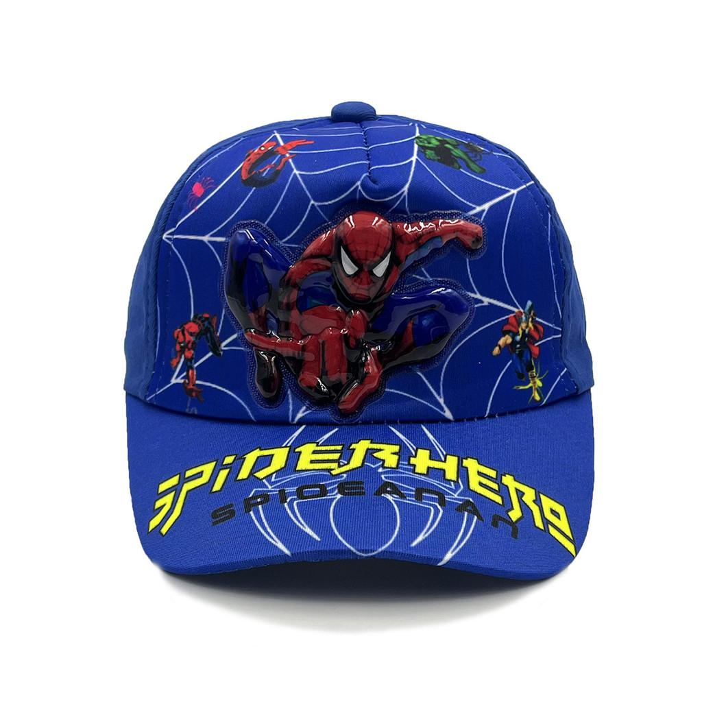 Childrens Cartoon Spider Man Pattern Baseball Cap With Short Brim For Summer Indoor Outdoor Kids