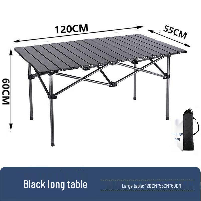 Portable Outdoor Folding Camping Table with Backrest