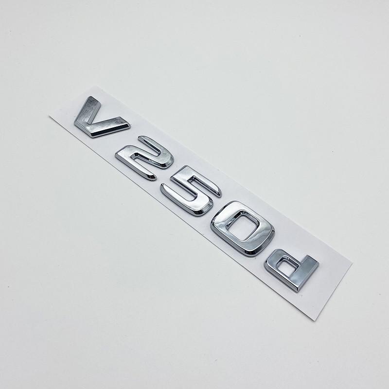 DZECY1 3D Letters V200d V220d V250d V300d V350d ABS Emblem for Mercedes Benz V Class Car Fender Badge Trunk Nameplate Logo Sticker