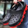 Fashion Women Sandals Waterproof Slip On Round Female Slippers Casual Comfortable Outdoor Fashion Summer Plus Size Slippers Shoes For Men