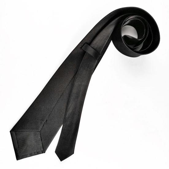 Solid Color Business Tie Formal Faux Silk Pointed Style Men Neckwear Business Trips Formal Event Necktie