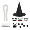 Halloween Ghost Decoration Outdoor Glowing Ghost with Witch Hat DIY Expressions