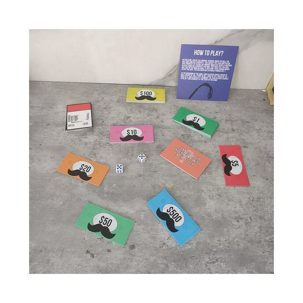 Adultopoly Couple Board Game, Couple Game Card Board Game Props for Date Night
