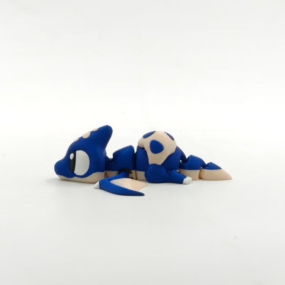 3D Printed Dinosaur Figure Cute Design Realistic Eyes Dinosaur Mini Statue 10cm Joints Movable Animal Ornament Home Decoration