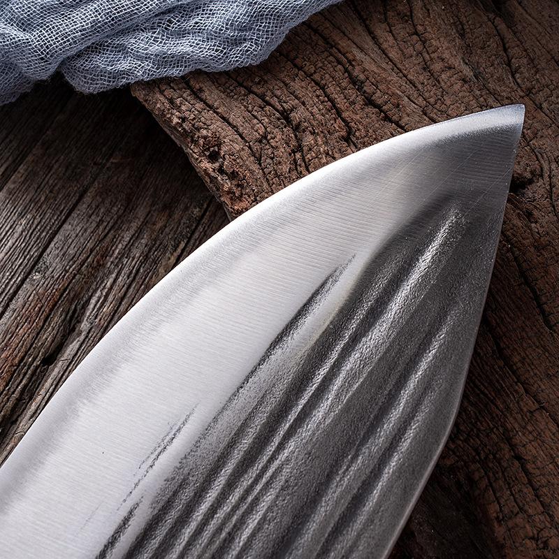 Кухонные китайские ножи ручной работы, стальной нож шеф-повара, нож для мяса, нож для убоя, измельчитель овощей