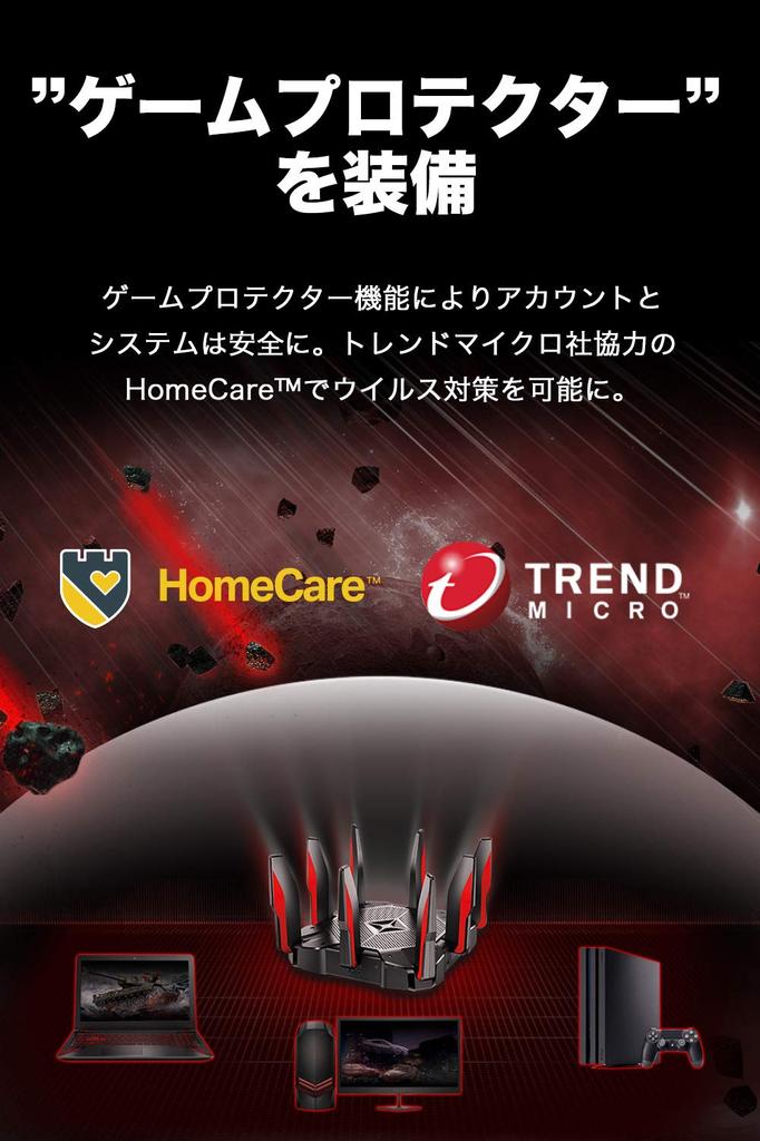 USB Connection WiFi Wireless LAN Router WiFi6 11AX 4804 4804 1148Mbps 3 Year Warranty Archer AX11000 TP-Link Tri-Band + + [iPhone11 Compatible]