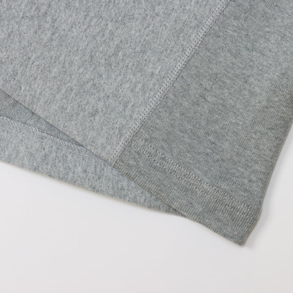 Футболка с коротким рукавом и круглым вырезом из хлопка с вышивкой One Point Logo Reverse, с коротким рукавом, серая, с изнаночной стороны, Oxford L [Champion], 100% 9,4 унций(р) Футболка