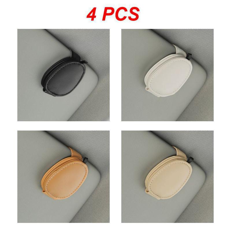 1~4 шт. автомобильный футляр для очков многофункциональный прочный магнитный притягивающий застежка искусственная кожа аксессуары для очков солнцезащитные очки клипса