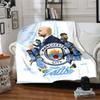 Manchester Crest Blankets Flannel Printed Breathable Warm Throw Blanket for Home Office Bedspreads 0708a4