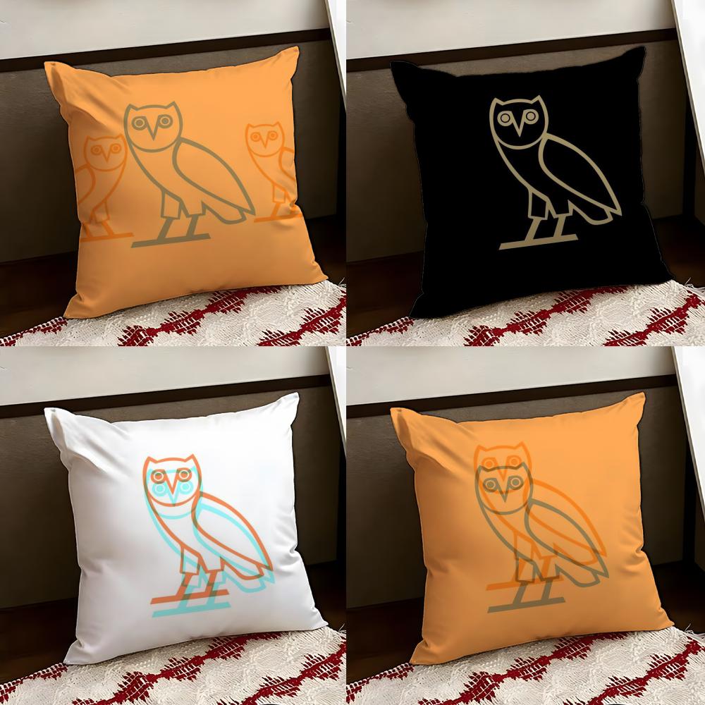 Luxury OOvO OOWLS Cushion Cover Reversible Soft Durable Pillow Cover Home Car MultiScene Use for Daily Comfort