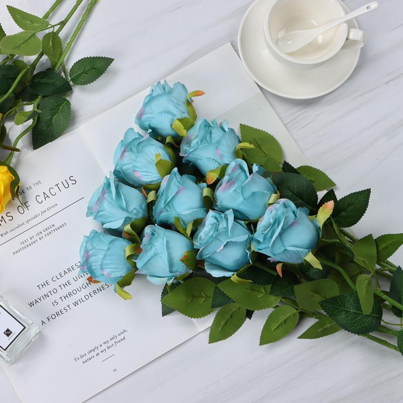 Искусственные цветы Болгарская роза из шелка для домашнего и свадебного декора