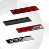JBIW9 Metal Alloy Sport Line Logo Car Grille Badge Trunk Sticker Decoration Emblem For Skoda Fabia Octavia Citigo Rapid Kodiaq Karoq