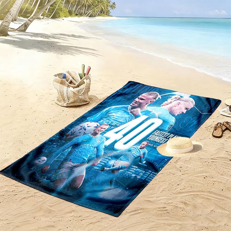 Eternal Haaland Print Beach Towel, Large Soft Quick Dry Towel for Beach Camping Swimming