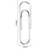 Deli 0018 #3 Nickel-Plated Metal Paper Clips, 5-Box Pack