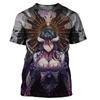 Футболки Overlord Anime Albedo Sexy Girl 3D Print Streetwear Мужская Женская Мода Большие Футболки Harajuku Футболки Топы Одежда