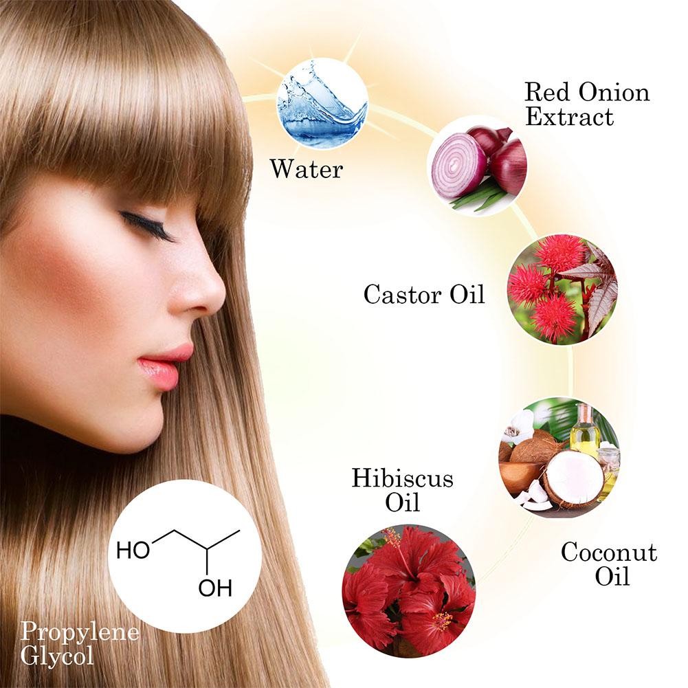 Onion Hair Growth Oil Spray Strengthens Hydrates Hair Promotes Dense Thick Treatment 1/2PCS