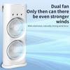 Double-Headed Spray Air Conditioner Fan 3 Speeds Rechargeable/USB Desk Air Cooler Mini Electric Fan With Light