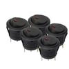 5 Pieces Car Pushbutton Switch 12V ON/OFF Luminescence Toggle Switches Round Rocker Dot Switch LED Light Waterproof