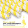 140Pcs Paper Drinking Straw Striped Drinking Straws With Lemon Decor Happy Birthday Wedding Party Supplies Drinking Straw